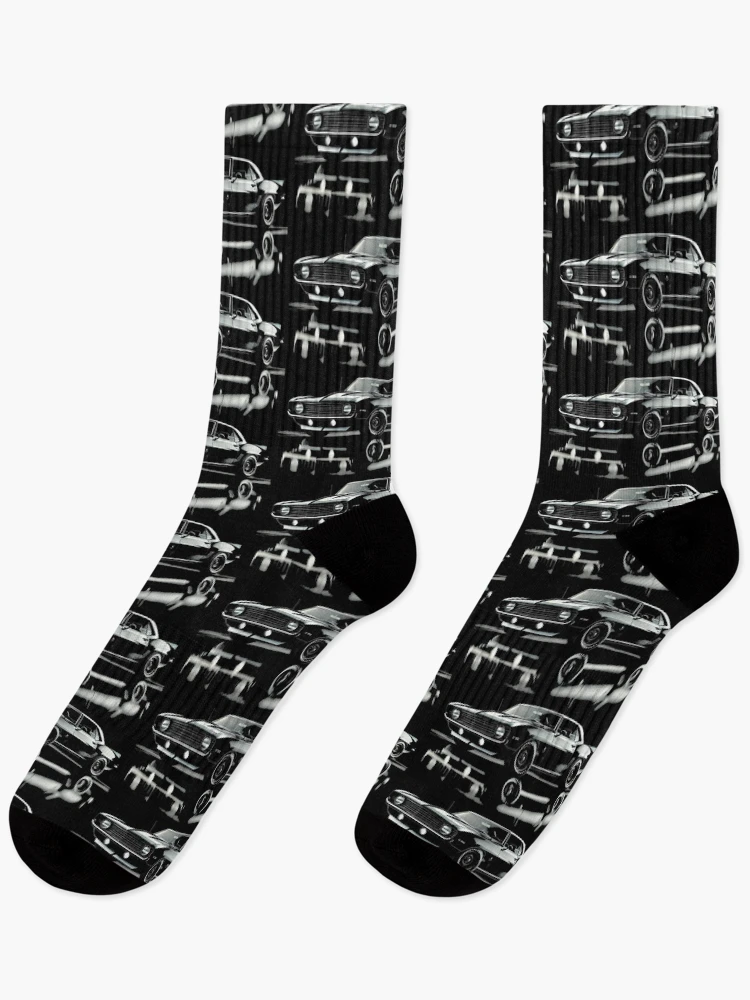 Thumbnail 1 of 5, Socks, Black 69 Camaro designed and sold by TheArtOfCar.