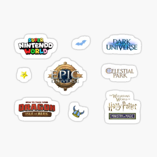 Aperçu de l'œuvre Pack d'autocollants L'univers épique d'Orlando créée et vendue par YonderAndBeyond.