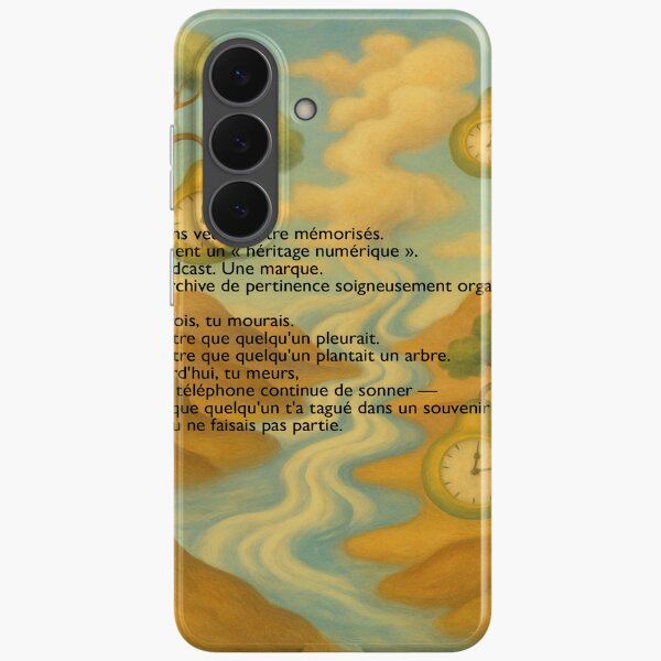 Aperçu de l'œuvre Héritage Numérique - Art Existentiel sur la Mémoire et la Décadence créée et vendue par CrumblyStudio.