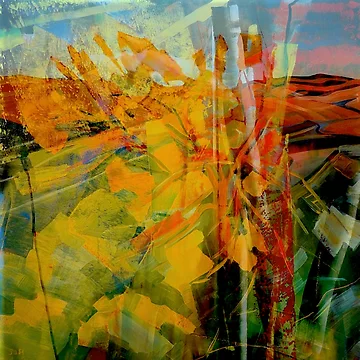 Artwork thumbnail, Autumn Landscape Abstract by ViaARTfactory