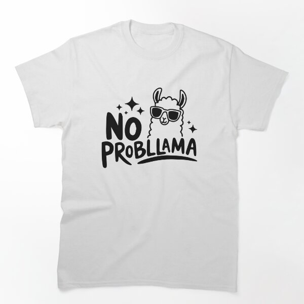 Item preview, ¡No Probllama! Divertido juego de palabras con llamas designed and sold by PMCreative.