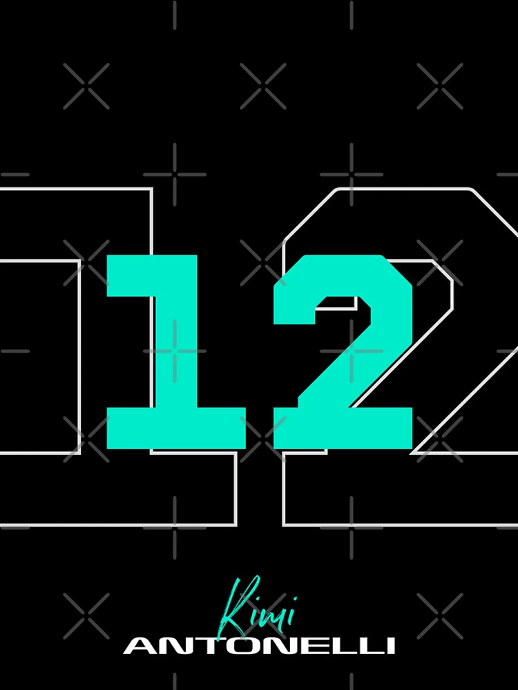 Imagen 4 de 4, Funda de iPhone con la obra Kimi Antonelli Fórmula 1 negro y verde F1 2025, diseñada y vendida por Pink Polar F1.