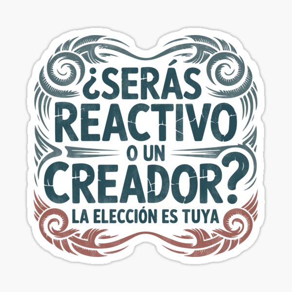 Item preview, ¿Serás reactivo o un creador? La elección es tuya designed and sold by La Maga.