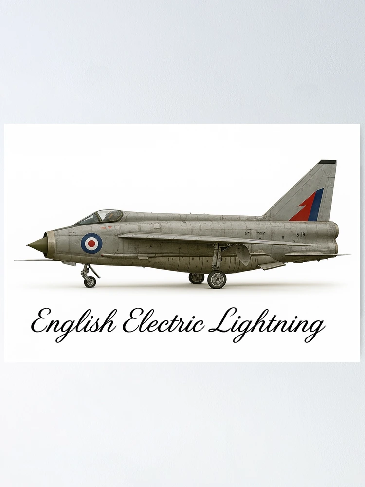 Thumbnail 1 of 3, Poster, English Electric Lightning designed and sold by Skyframe Aviation.
