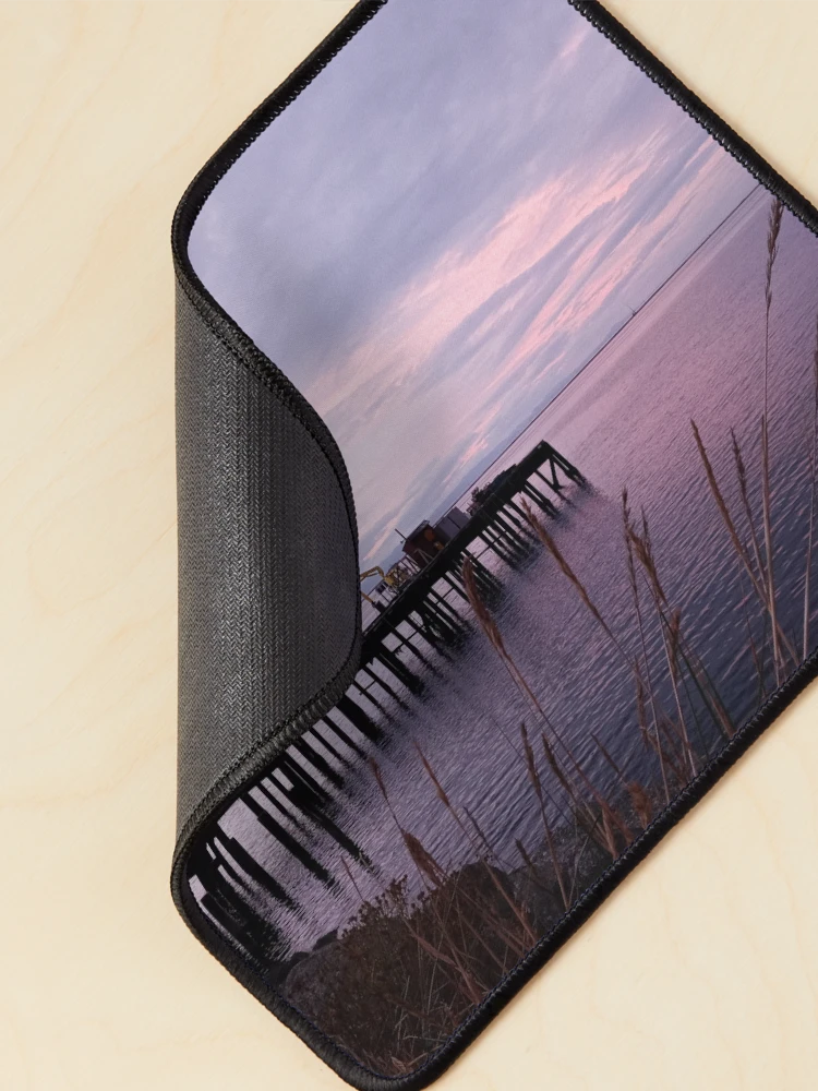 Thumbnail 2 of 5, Mouse Pad, Dock At Sunset designed and sold by WilfuerM.