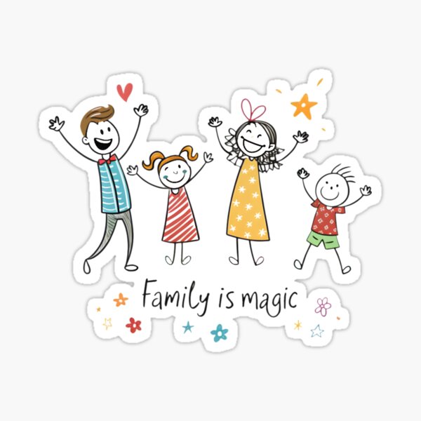 Artikelvorschau, Familie entworfen und verkauft von shtickfigures.