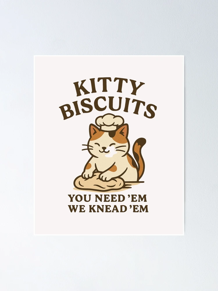Thumbnail 1 of 3, Poster, kitty biscuits bakery designed and sold by RANDOMNESS.