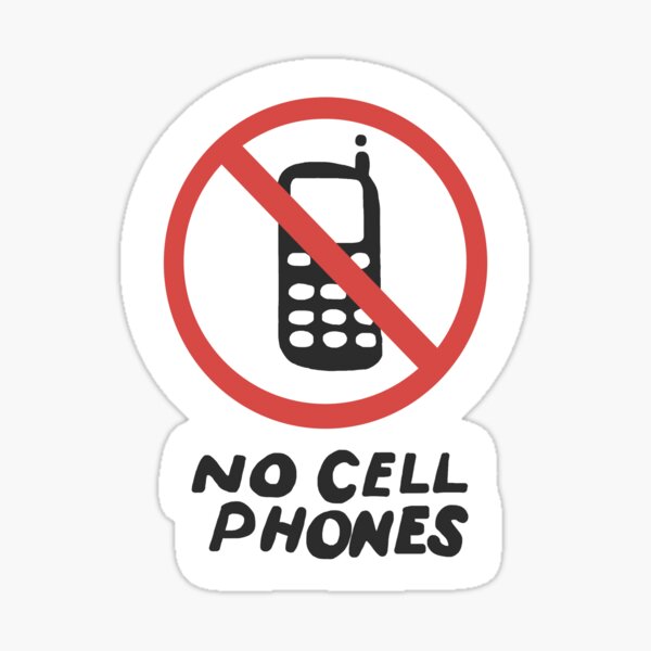 Aperçu de l'œuvre Lukes aucun signe de téléphones portables créée et vendue par taylors-shop.