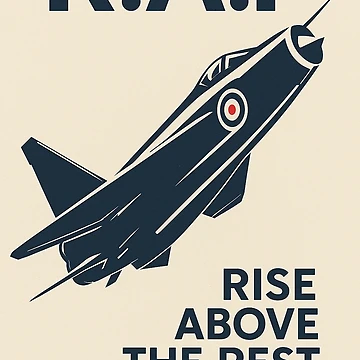 Artwork thumbnail, RAF Lightning Poster by Skyframe Aviation