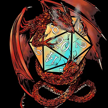 Imagen de la obra Dados del dragón rojo de saintash