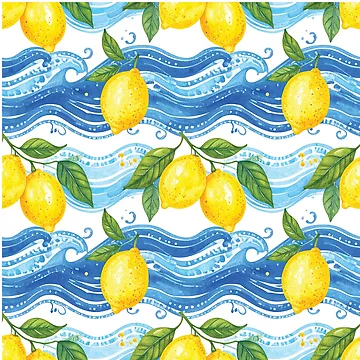 Artwork thumbnail, Amalfi Lemon Design by Designbes