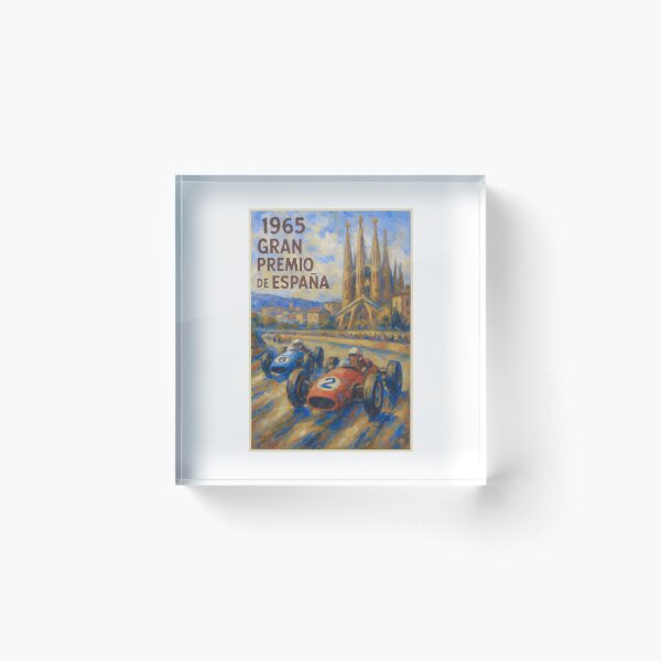 Item preview, Póster del Gran Premio de España de Barcelona de 1965 designed and sold by retrographics.
