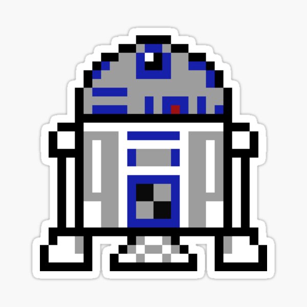Item preview, R2D2 pixelado designed and sold by xcmoli.