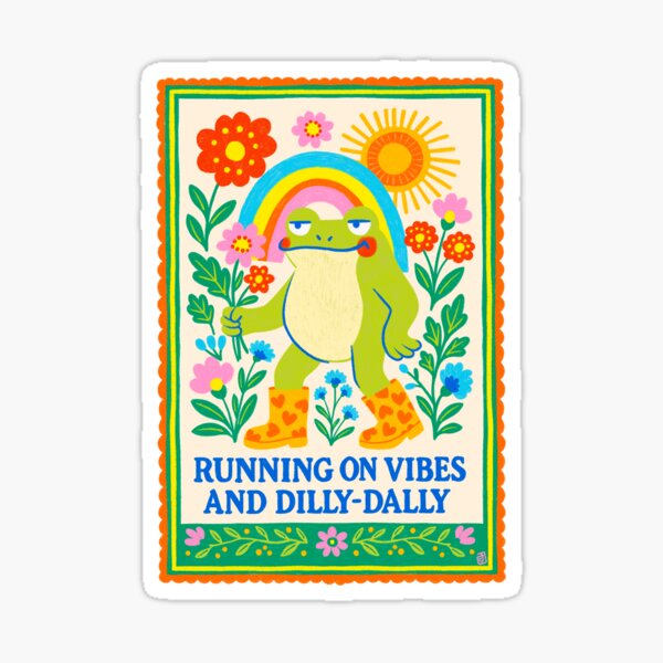 Item preview, Corriendo con vibraciones y dilly-dally designed and sold by Itouchedabee.