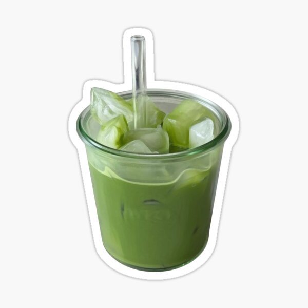 Aperçu de l'œuvre latte glacé au matcha créée et vendue par g0r0mi.