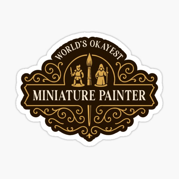 Aperçu de l'œuvre Prix drôle du meilleur peintre de miniatures au monde créée et vendue par pixeptional.