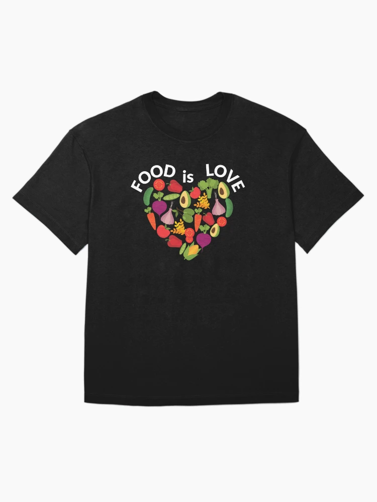 Thumbnail 1 von 7, Oversized T-Shirt, Essen ist Liebe designt und verkauft von Light79.