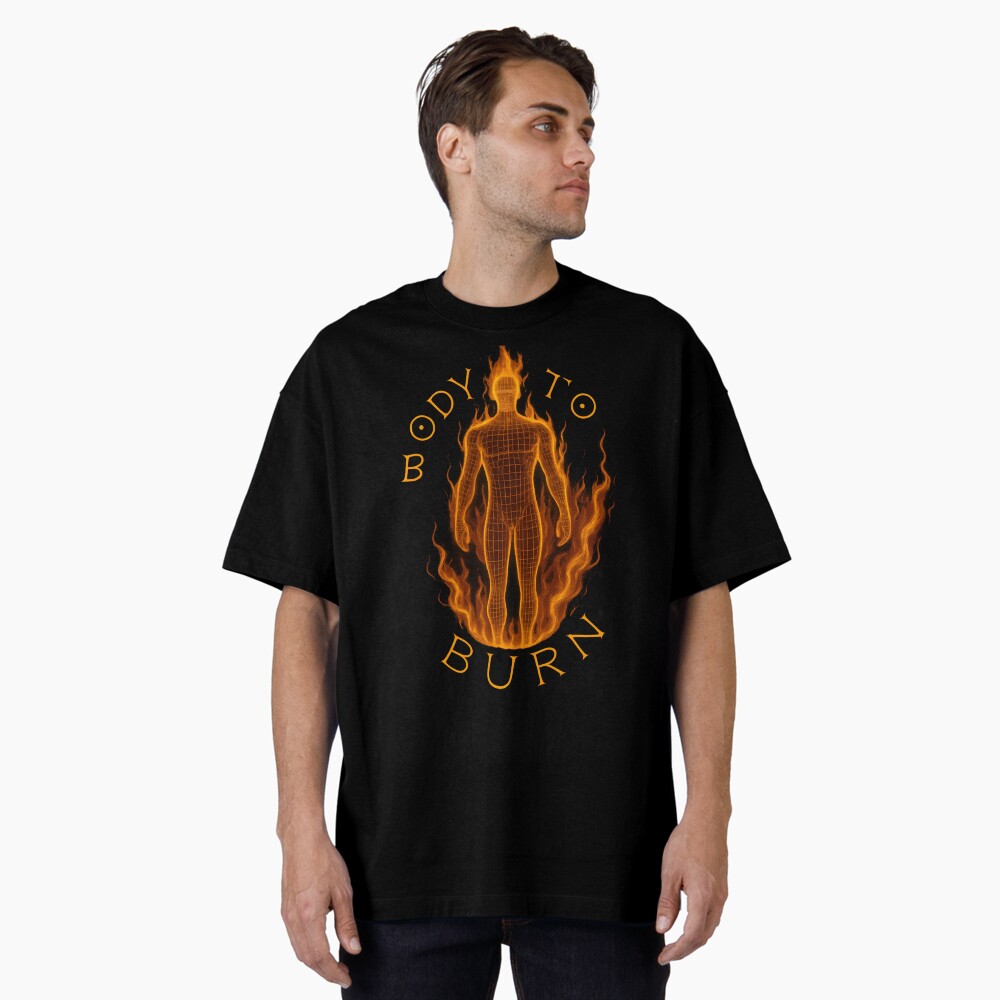 Vista previa del artículo con la obra «Camiseta oversize», diseñado y vendido por Uglyandcute.