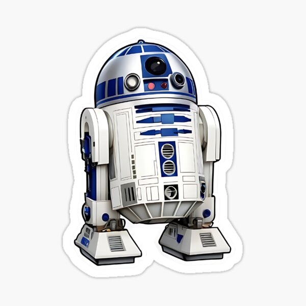 Aperçu de l'œuvre Autocollant R2-D2 Star Wars créée et vendue par MZvibes.