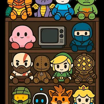 Artwork thumbnail, Chibi Video Game Plush Toys by Le-Freak