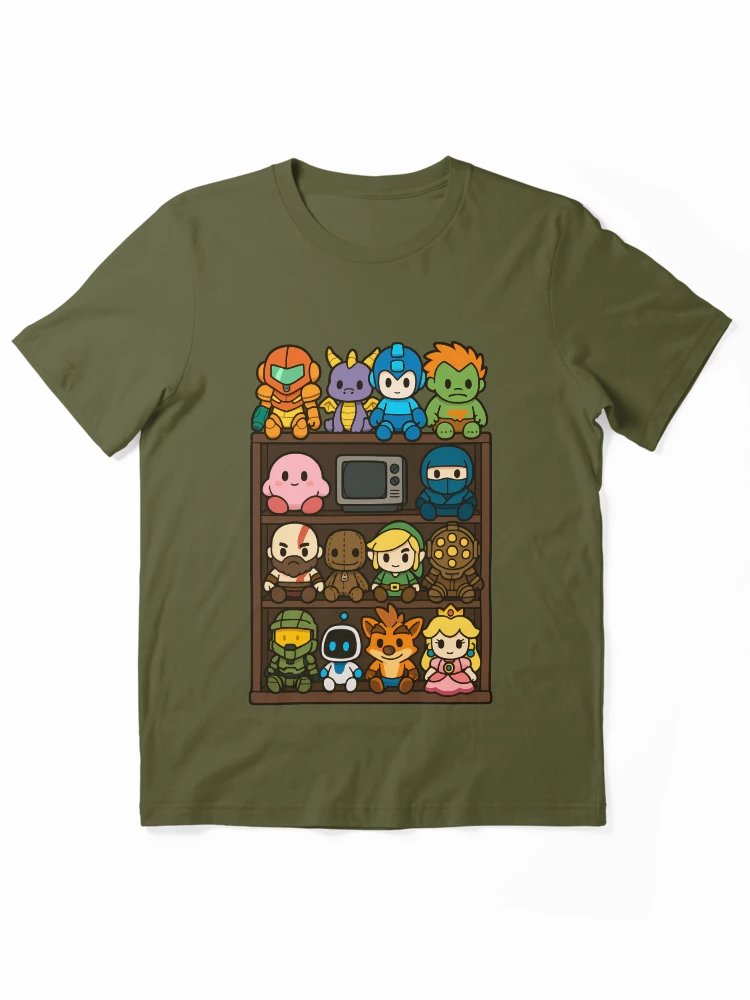 Thumbnail 1 of 7, Essential T-Shirt, Chibi Video Game Plush Toys designed and sold by Le-Freak.