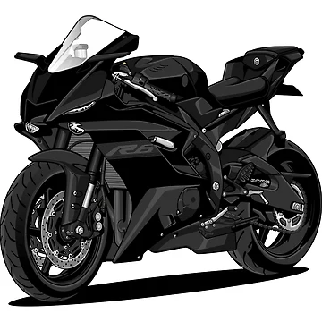 Artwork thumbnail, YZF-R6 Black by vektoranda