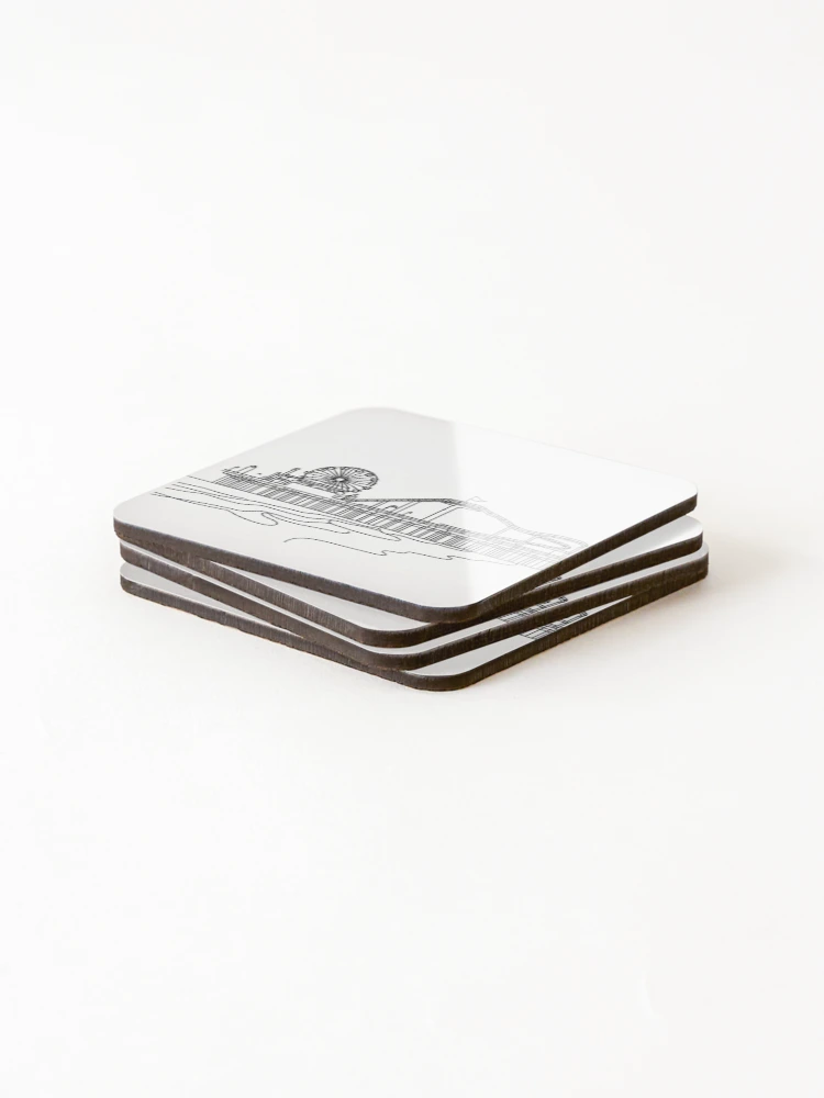 Thumbnail 4 of 5, Coasters (Set of 4), Santa Monica designed and sold by Brennan Artistry.