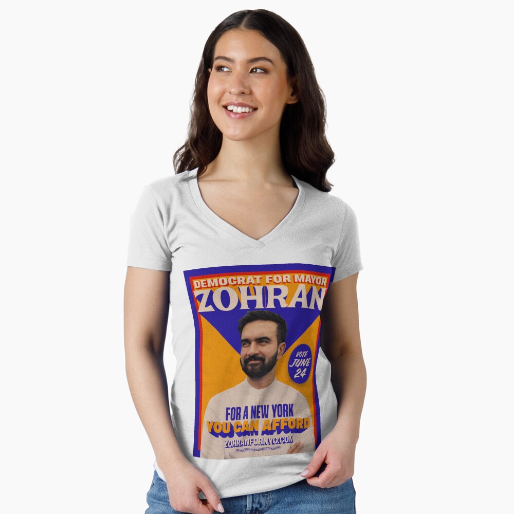 Item preview, Fitted V-Neck T-Shirt designed and sold by Wick Designs.