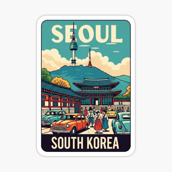 Item preview, Seúl, Corea del Sur (Colección por países) designed and sold by HeartbeatPrint.