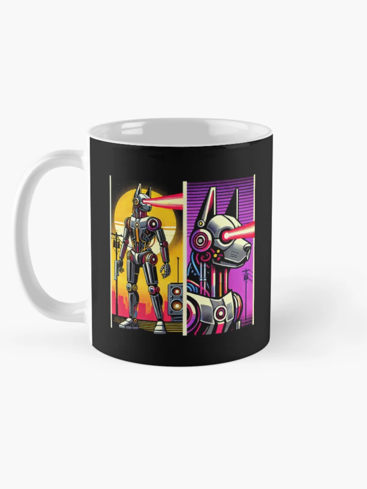 Thumbnail 5 of 6, Coffee Mug, tesla bot designed and sold by TEEJAMBOREE.
