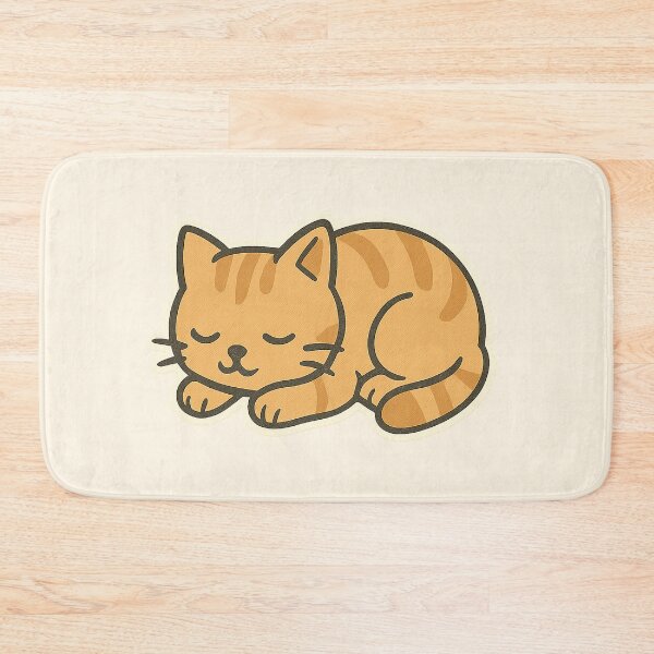 Item preview, Sleeping orange kitten designed and sold by onceifixme.