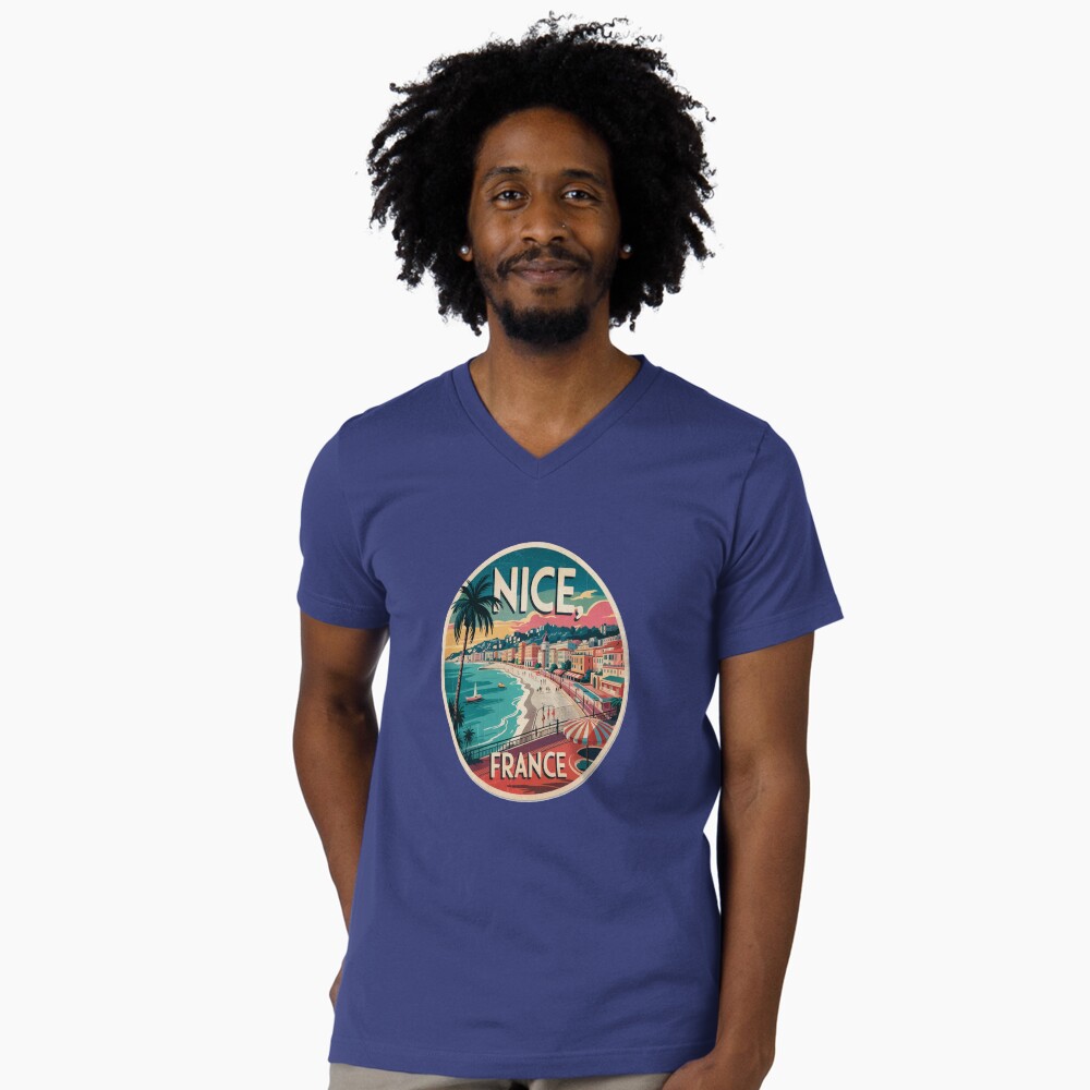 Aperçu de l'œuvre T-shirt col V créée et vendue par stickercuffs.