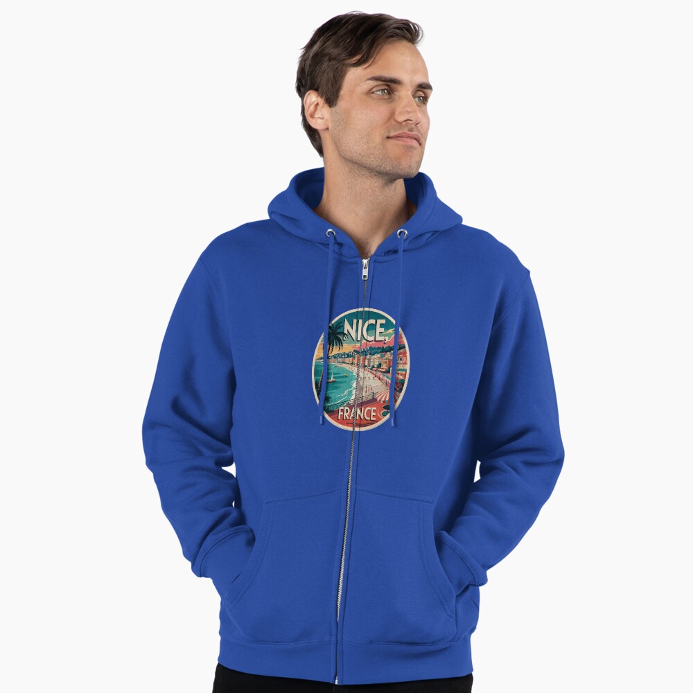 Aperçu de l'œuvre Veste zippée à capuche créée et vendue par stickercuffs.