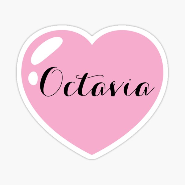 Item preview, Nombre Octavia con corazón rosa designed and sold by Artbymonika.
