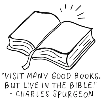 Vorschaubild zum Design Lesen Sie viele gute Bücher, aber leben Sie in der Bibel von Abbiegq