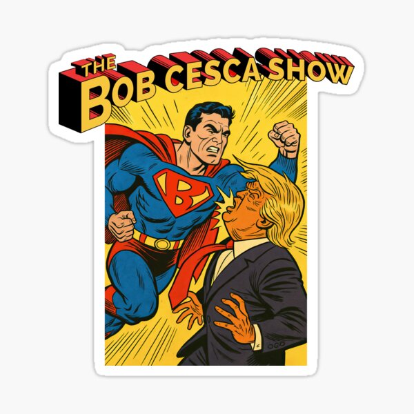 Artikelvorschau, Superheld gegen Superschurke entworfen und verkauft von The Bob Cesca Show Mall.