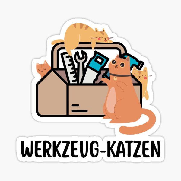 Artikelvorschau, Werkzeug-Katzen entworfen und verkauft von DreamTails.