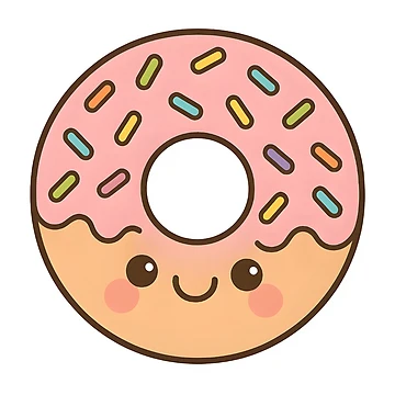 Artwork thumbnail, Tiny Donut Delight by Uglyandcute