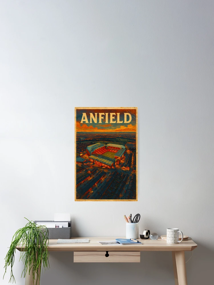 Imagen 2 de 3, Póster con la obra Anfield, diseñada y vendida por AAH Creations.