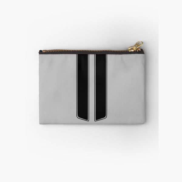 Item preview, Dual Hood Stripes With Pinstripes (Black - Light Gray Background) designed and sold by Racing Stripes Only.