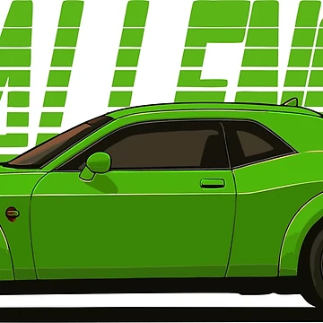 Imagen de la obra Challenger SRT Demon Green de BronArtworks