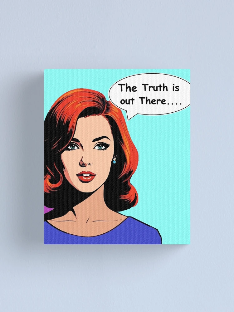 Thumbnail 1 of 3, Canvas Print, The Truth is Out There designed and sold by MMisc.