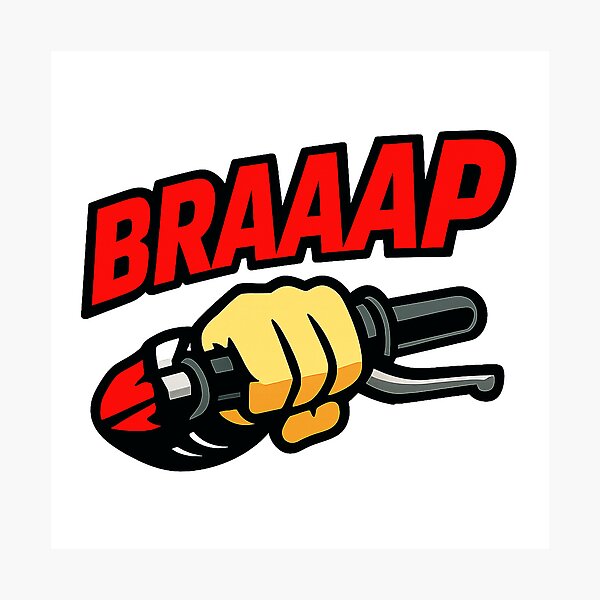 Artikelvorschau, Braaap Design - Motorradaufkleber entworfen und verkauft von enzoade.