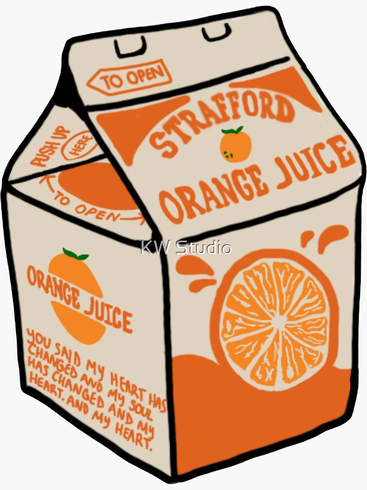 Thumbnail 3 von 3, Sticker, Orangensaft designt und verkauft von KW Studio.