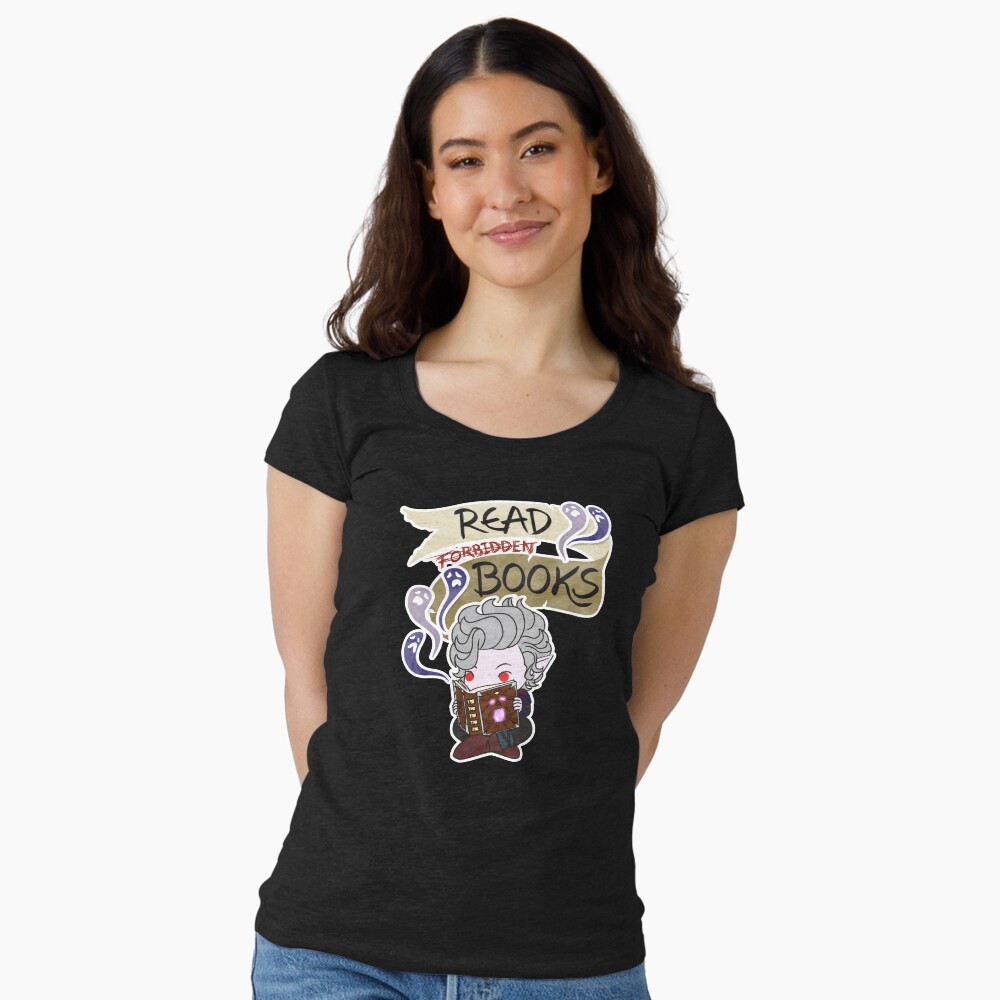 Vista previa del artículo con la obra «Camiseta entallada de cuello ancho», diseñado y vendido por Shop Lunarella.