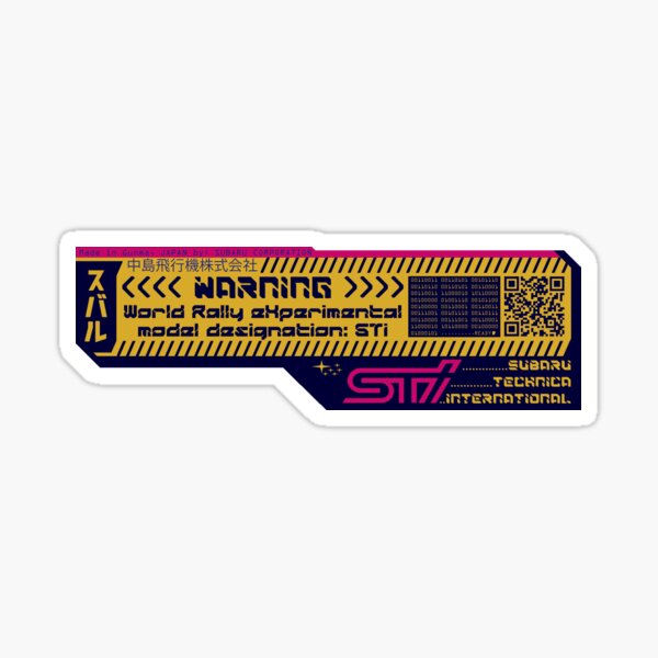 Artikelvorschau, Subaru WRX STI Cyberpunk-Stil-Grafik entworfen und verkauft von CriticalBacon.