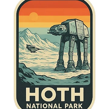 Artwork thumbnail, Hoth National Park by J² Sticker Co