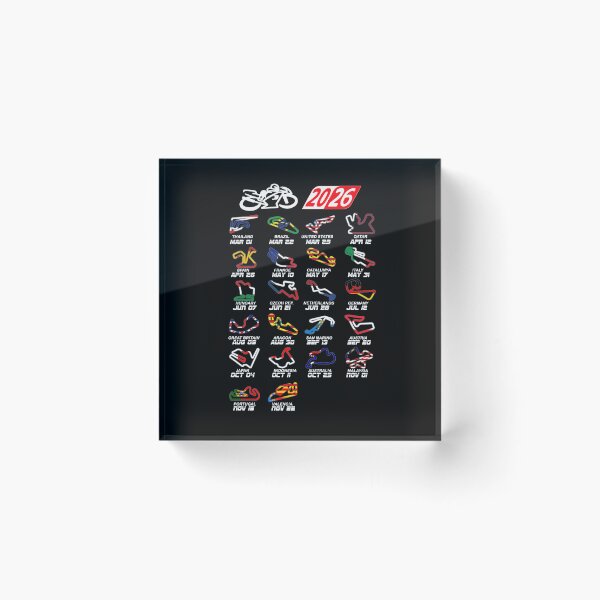 Item preview, Calendario temporada 2026 MotoGp circuitos colores designed and sold by ideasfinder.