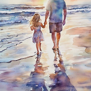 Artwork thumbnail, A walk with dad by randynash