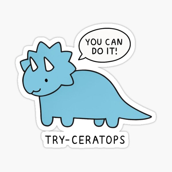 Item preview, Meme divertido del dinosaurio Triceratops designed and sold by lea-lani.